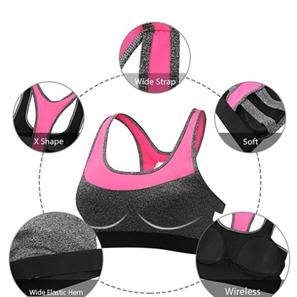 Padded Racerback Sports Bras - Picture 6 of 7
